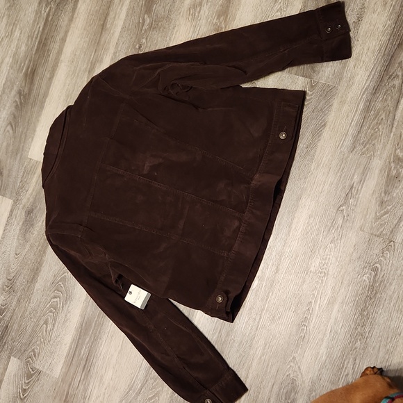 NWT vintage brown corduroy jacket 1X - Picture 3 of 3